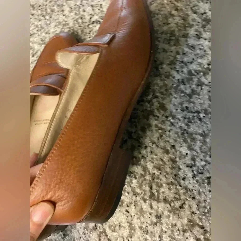 Silvia Fiorentina brown leather Loafers size 7 M vintage - Picture 8 of 10